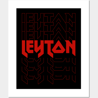 IRON TEXT || LEYTON Posters and Art